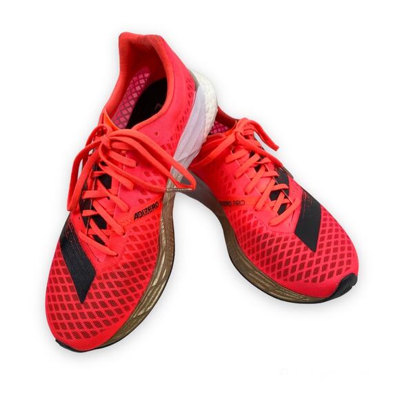 Adidas Adizero Pro Running Sneakers Shoes Hot Pink LightStrike FW9242 Womens 7 - Picture 1 of 13